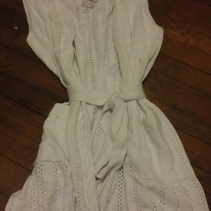 Isaac Mizrahi Live! Pointelle Stitch Sweater Vest